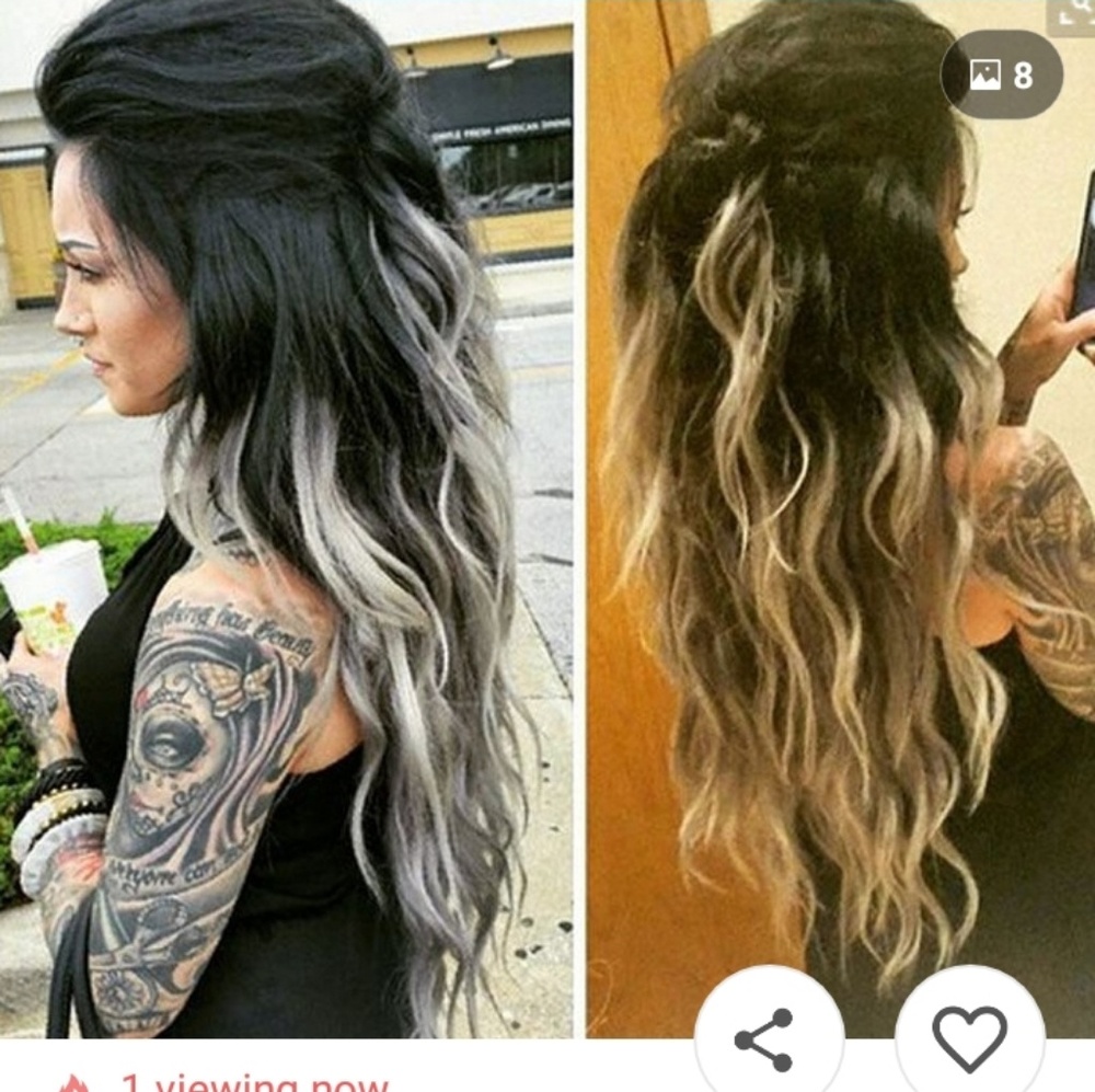 Silver wig